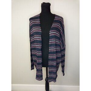Mossimo Supply Company Women's Purple/Navy Blue Cardigan Sweater Size XS